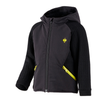 Primary image Hybrid hooded knitted jacket e.s.trail, children's black/acid yellow