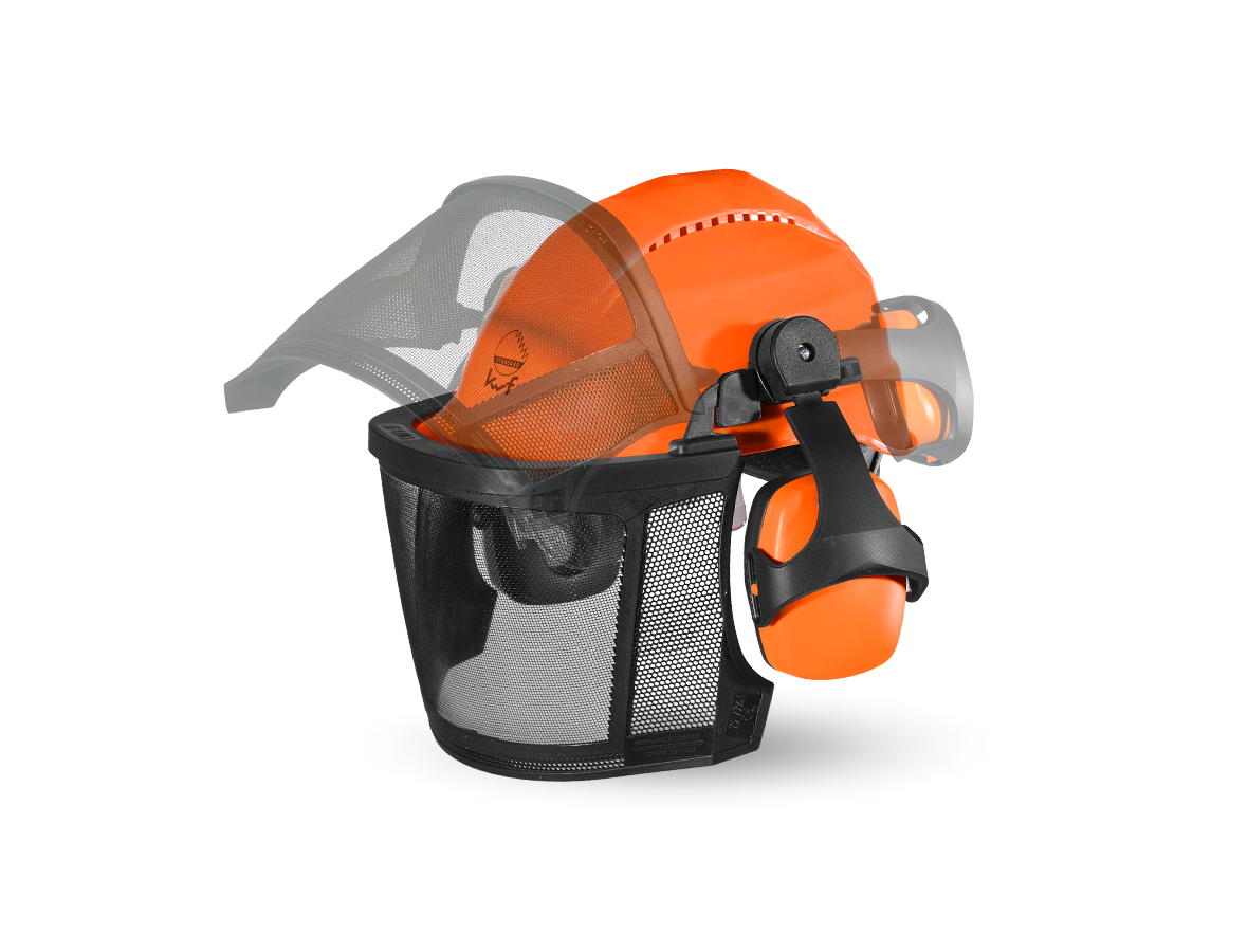 Additional image 1 KWF Forester's helmet combination Professional orange