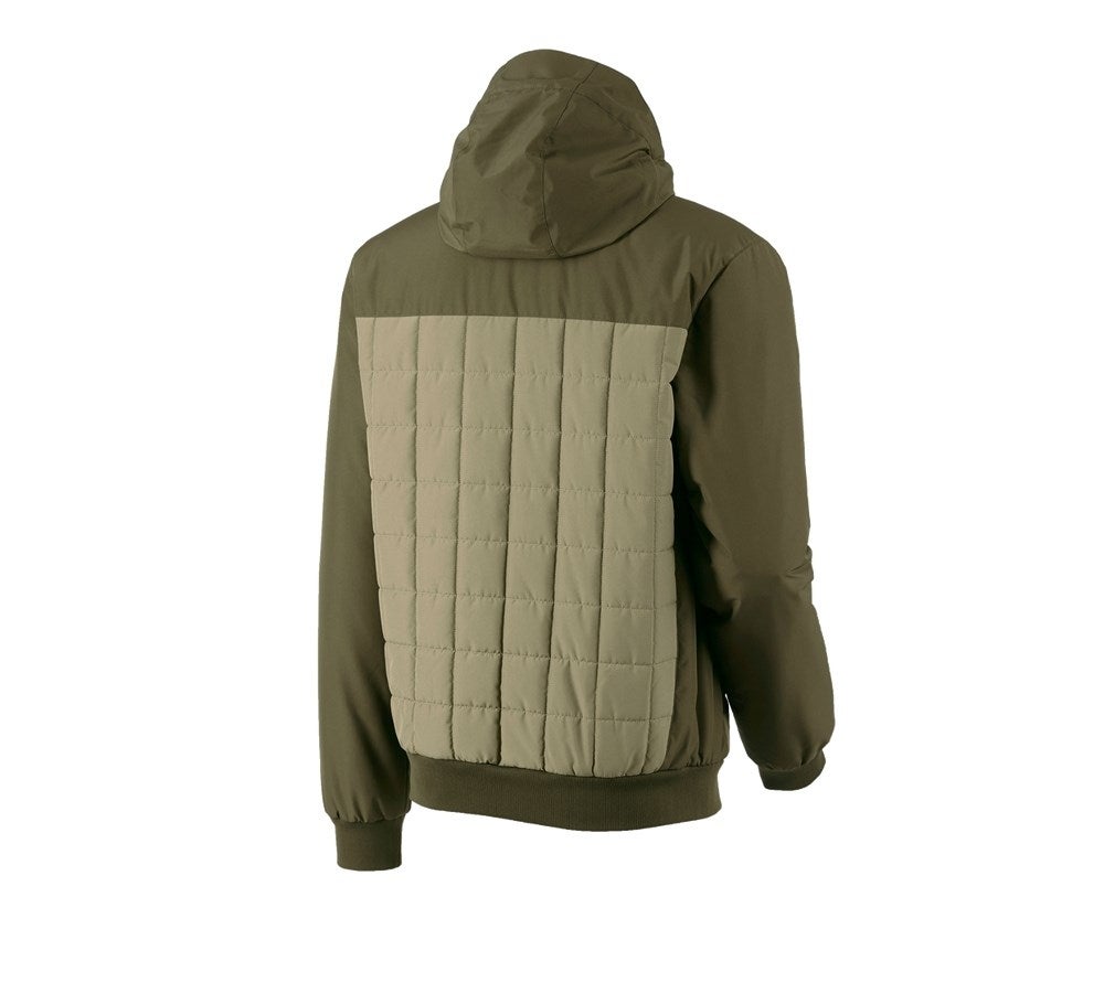 Secondary image Hooded pilot jacket e.s.concrete mudgreen/stipagreen