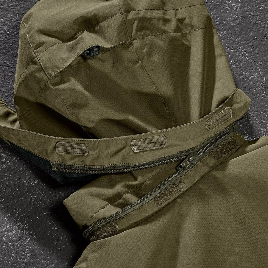 Detailed image Hooded pilot jacket e.s.concrete mudgreen/stipagreen