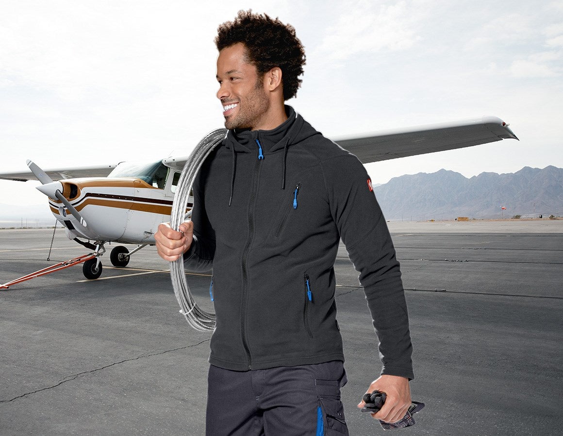Additional image 1 Hooded fleece jacket e.s.motion 2020 graphite