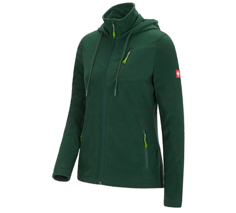 Primary image Hooded fleece jacket e.s.motion 2020, ladies' green