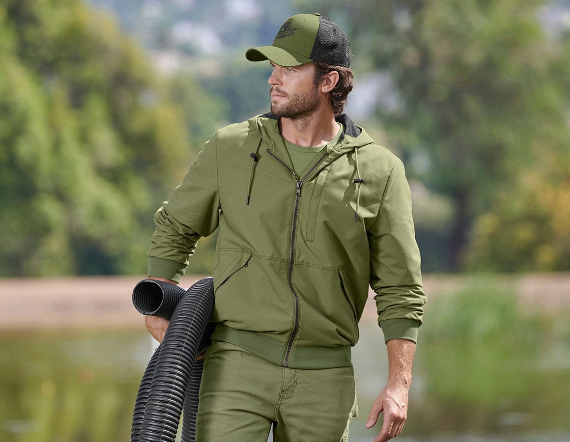 Main action image Hooded jacket e.s.iconic mountaingreen