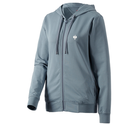 Primary image Hooded sweat jacket e.s.motion ten,ladies' smokeblue vintage