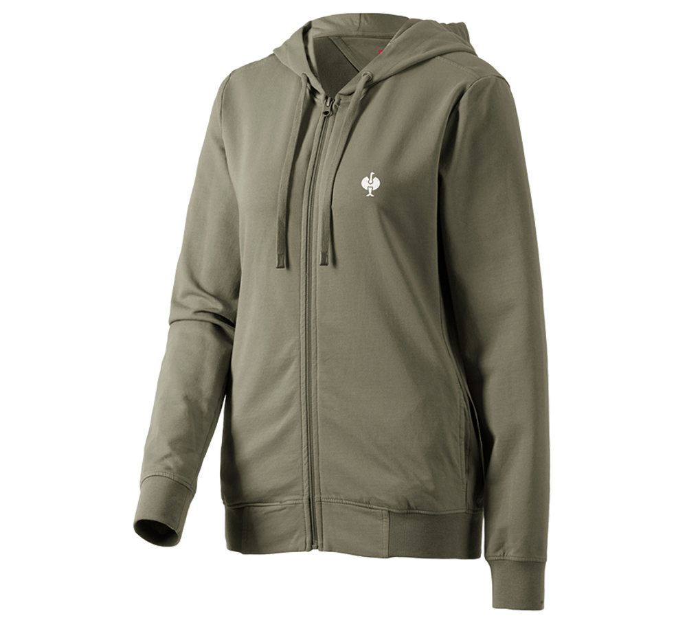 Primary image Hooded sweat jacket e.s.motion ten,ladies' moorgreen vintage