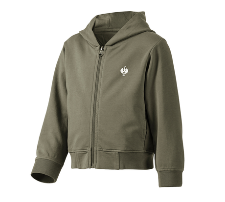 Primary image Hooded sweat jacket e.s.motion ten, children's moorgreen vintage