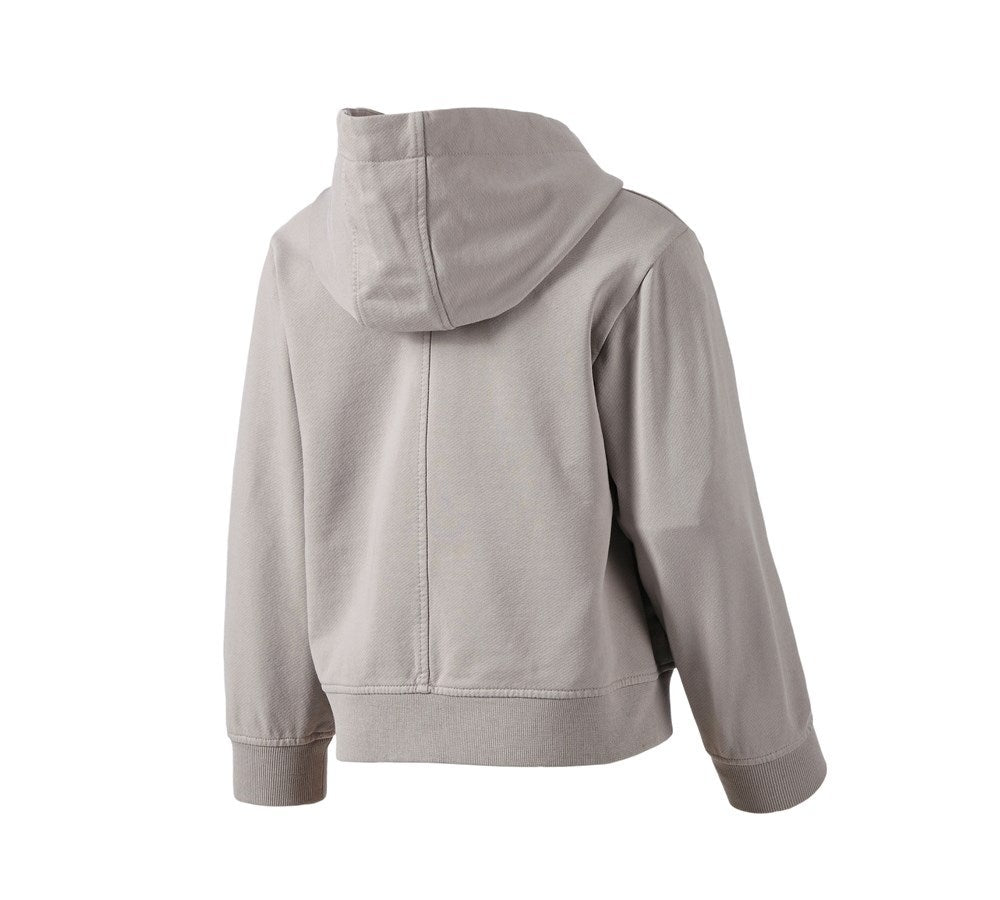 Secondary image Hooded sweat jacket e.s.motion ten, children's opalgrey vintage