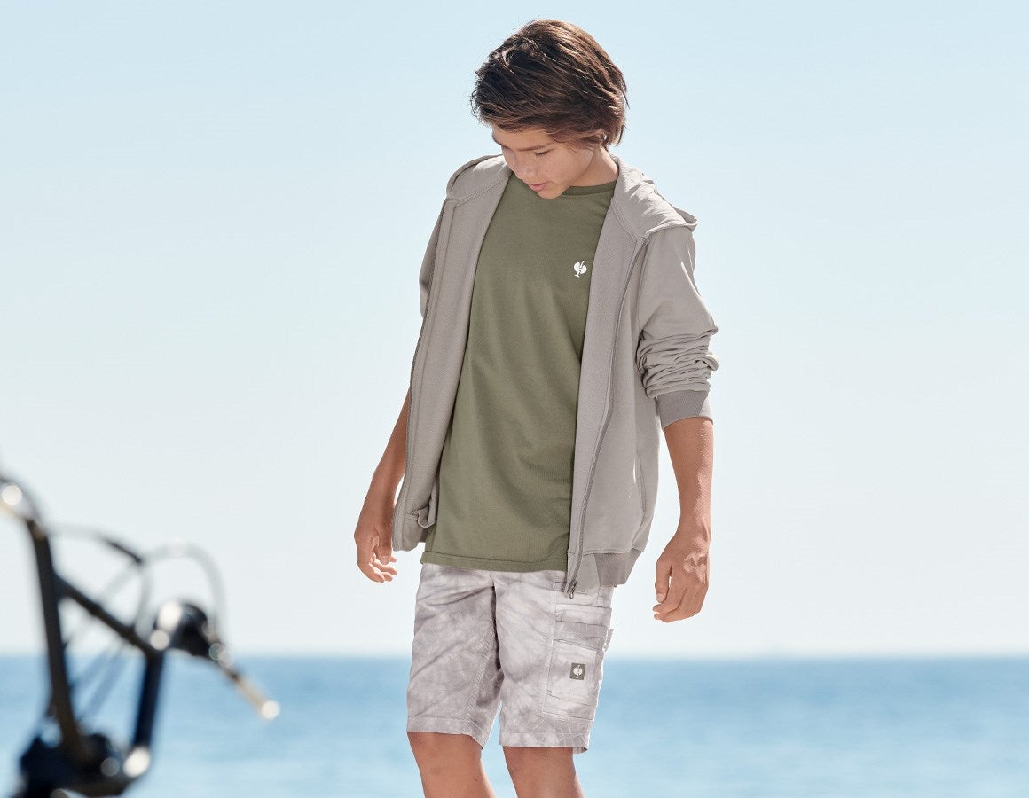 Additional image 1 Hooded sweat jacket e.s.motion ten, children's opalgrey vintage