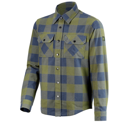 Primary image Check shirt e.s.iconic mountaingreen/oxidblue