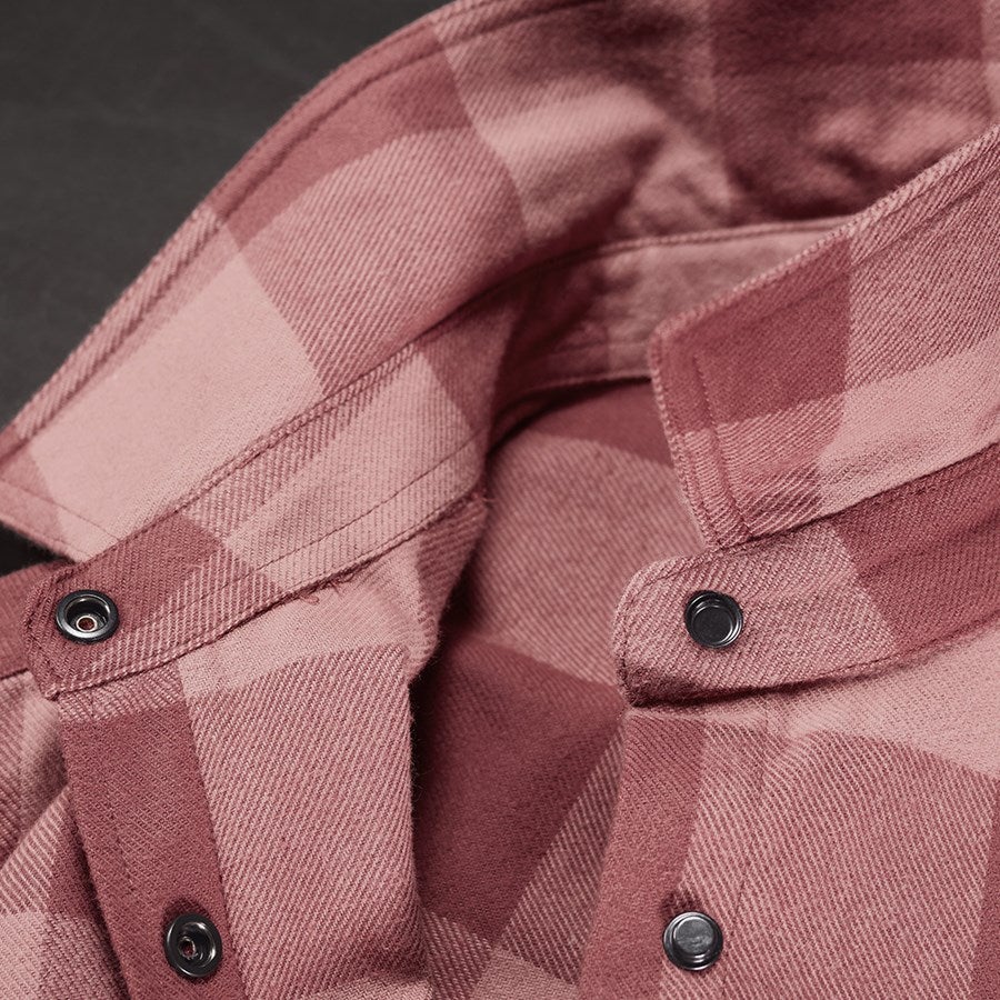 Detailed image Check shirt e.s.iconic, ladies' quartz pink/oxidred