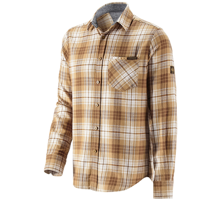 Primary image Check shirt e.s.vintage sepia checked
