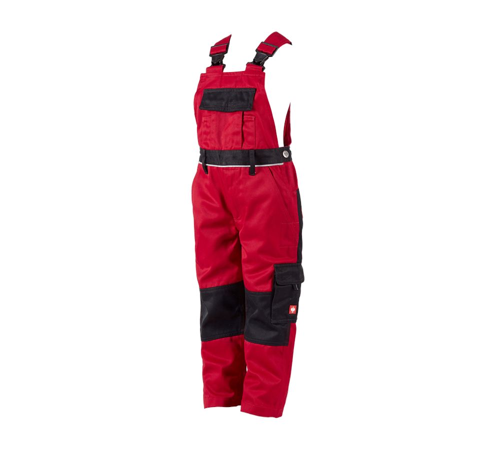 Primary image Children's bib & brace e.s.image red/black