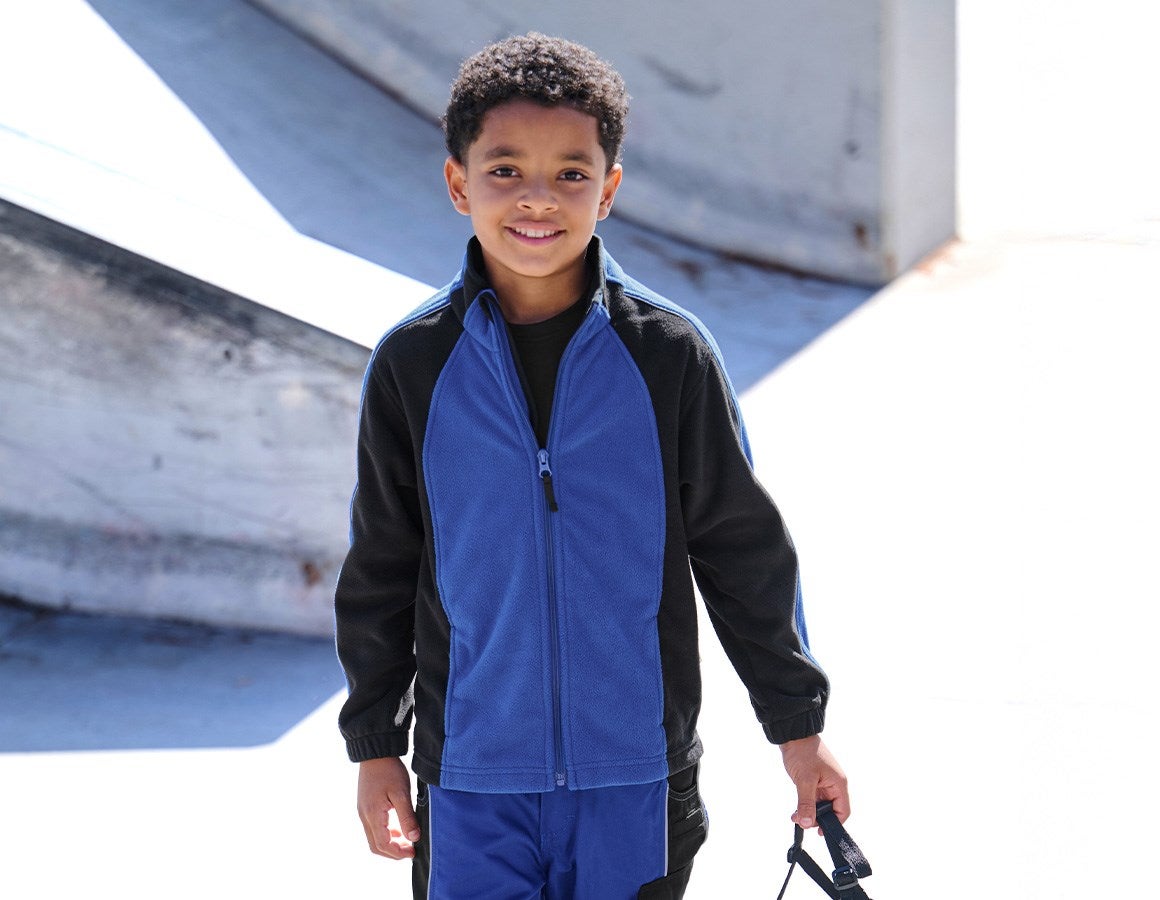 Main action image Children's microfleece jacket dryplexx® micro royal/black