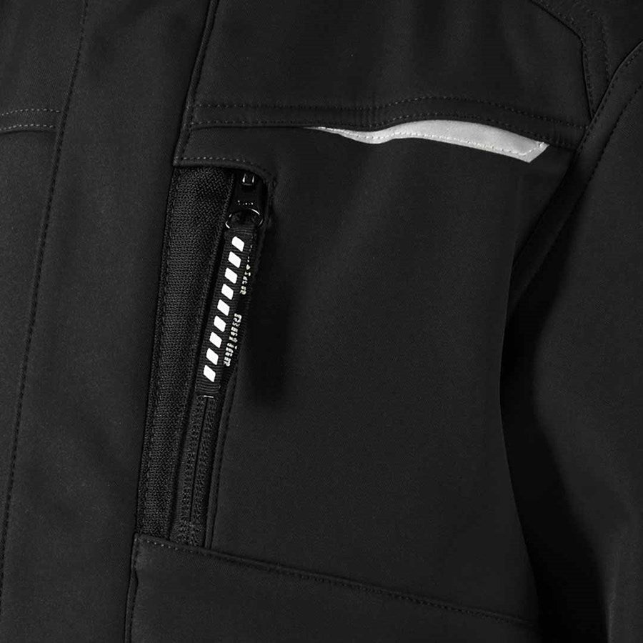 Detailed image Children's softshell jacket e.s.motion black