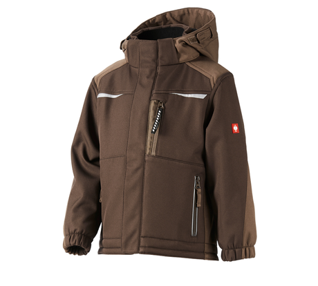Primary image Children's softshell jacket e.s.motion chestnut/hazelnut
