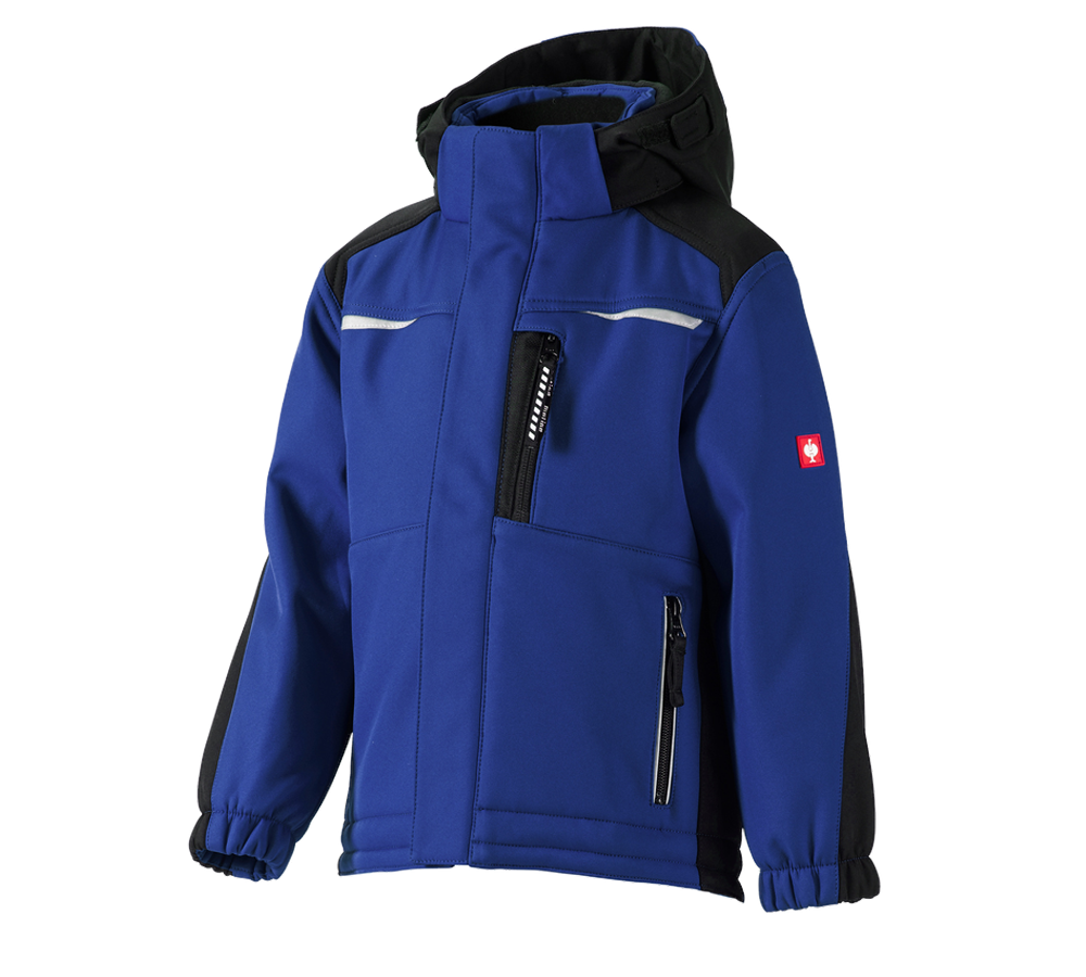 Primary image Children's softshell jacket e.s.motion royalblue/black