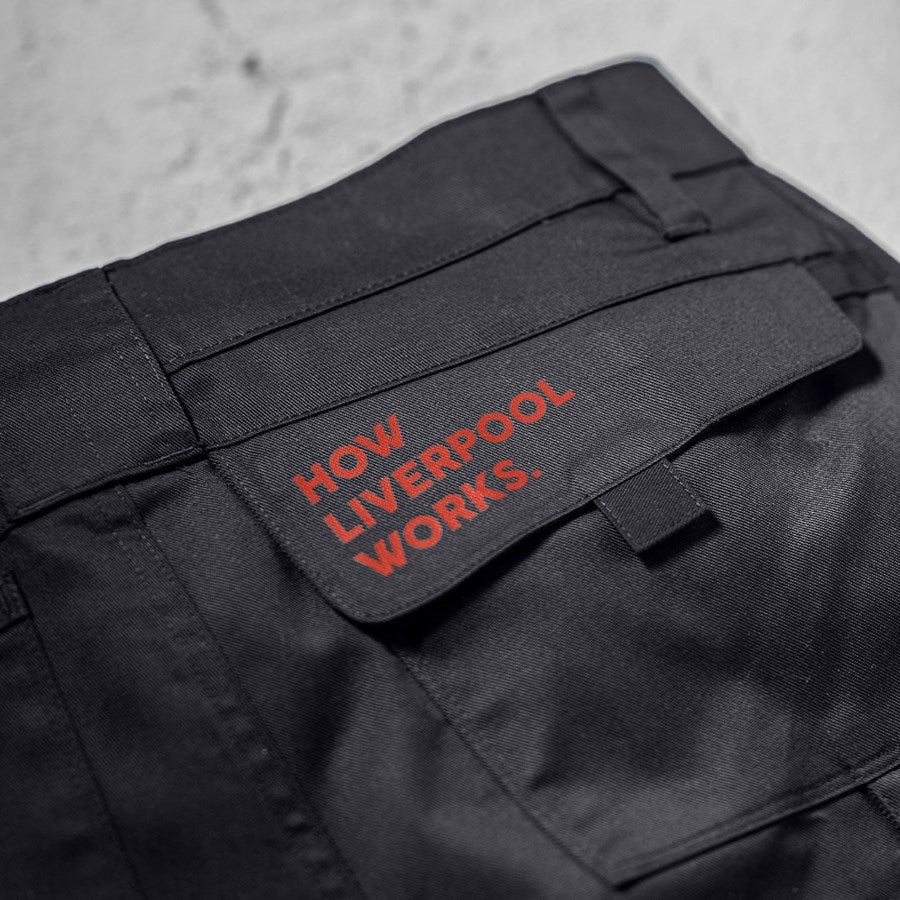 Detailed image LFC Work Trousers black/straussred