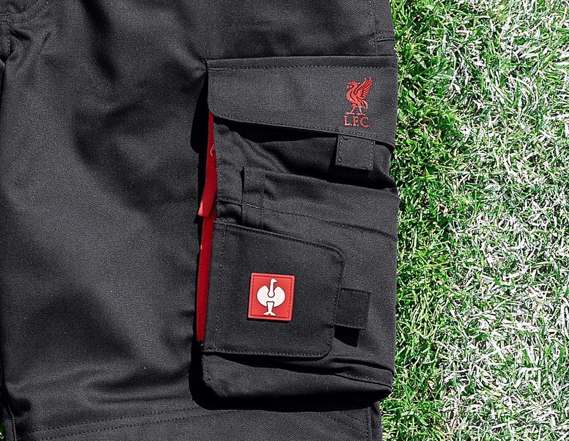 Main action image LFC Work Trousers black/straussred
