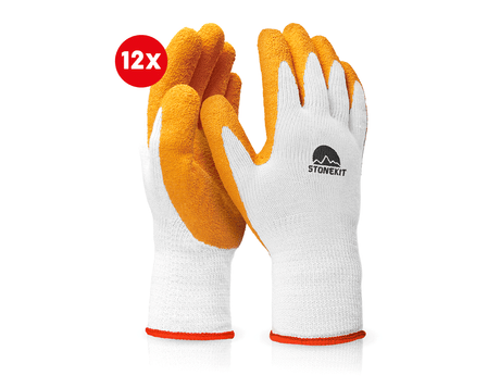 Primary image Latex knitted gloves Eco Grip II, pack of 12 8