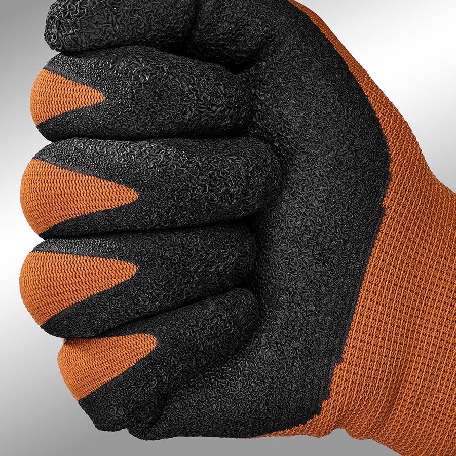 Detailed image Latex knitted gloves Industrial M/8