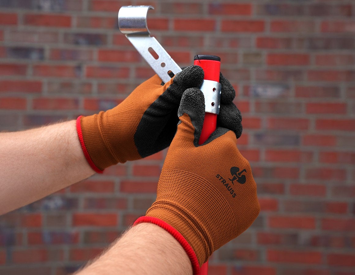 Additional image 1 Latex knitted gloves Industrial M/8