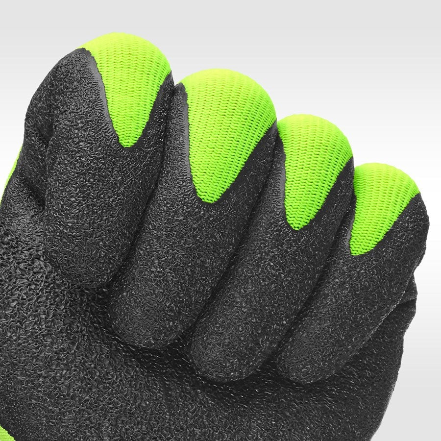 Detailed image Latex knitted gloves Senso Grip XS