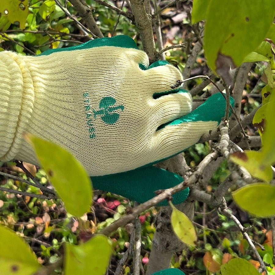 Detailed image Latex knitted gloves Super Grip S