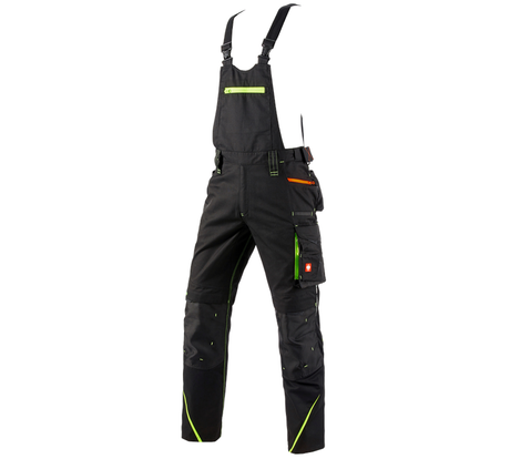 Primary image Bib & brace e.s.motion 2020 black/high-vis yellow/high-vis orange