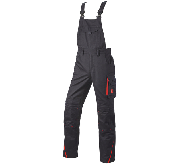 Primary image Bib & brace e.s.motion DIY black/straussred