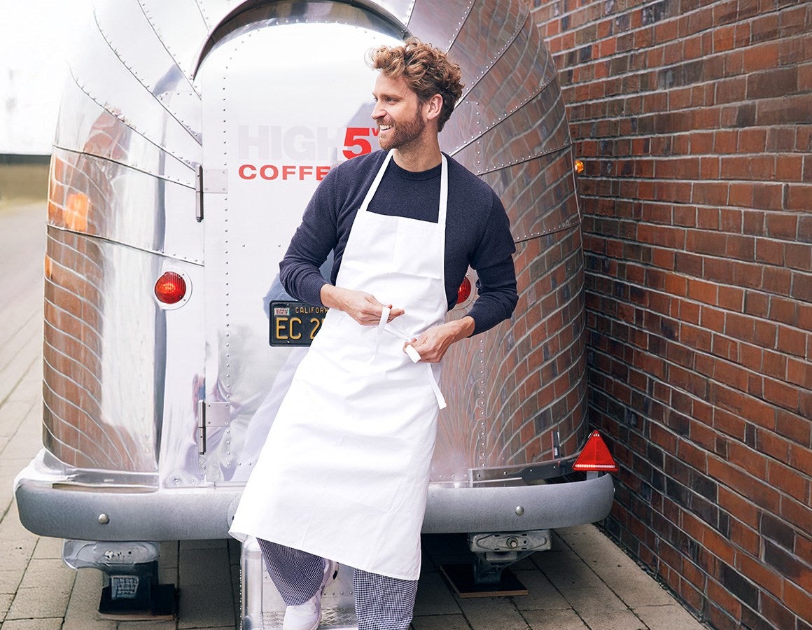 Additional image 1 Bib Apron Wien white