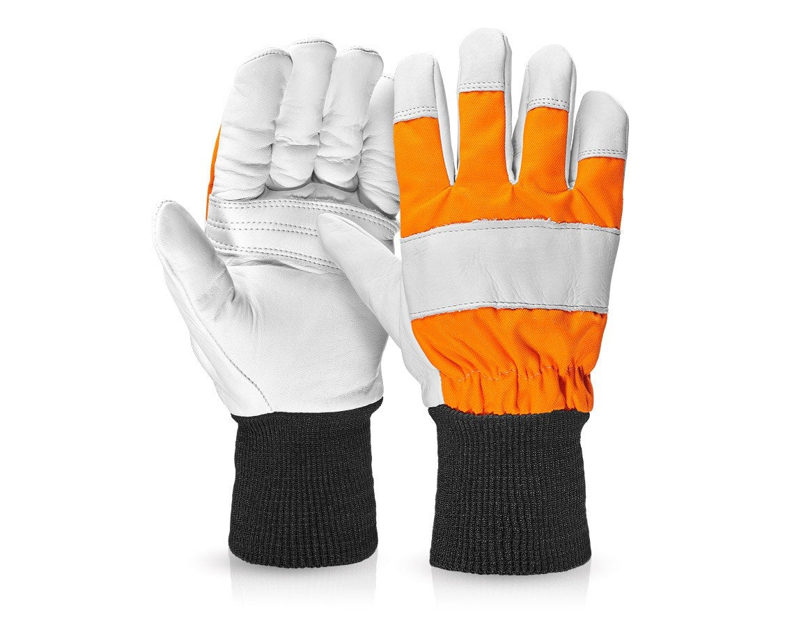 Primary image Leather forestry cut protection gloves 9