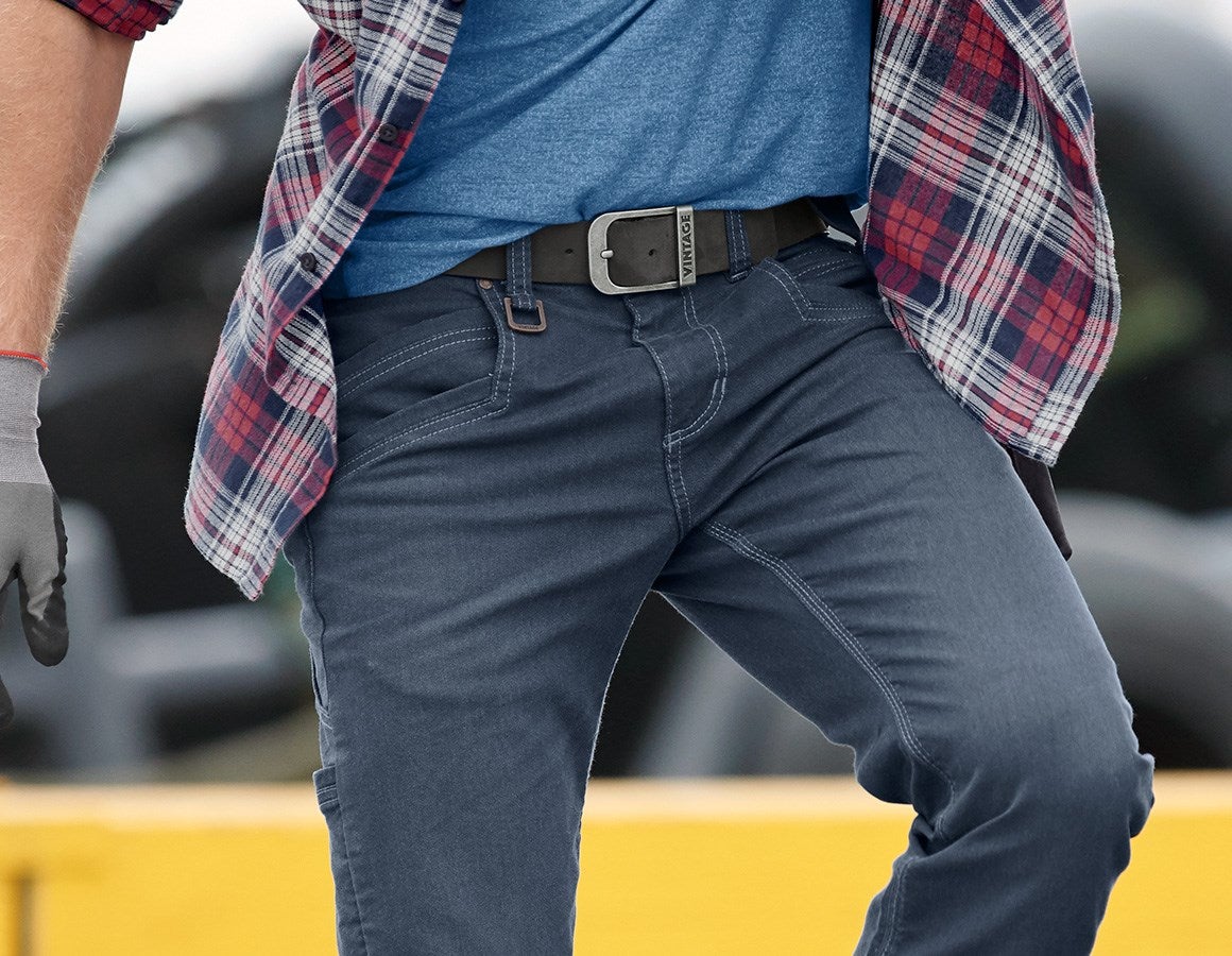 Main action image Leather belt e.s.vintage black