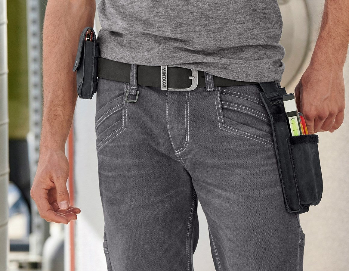 Additional image 1 Leather belt e.s.vintage black