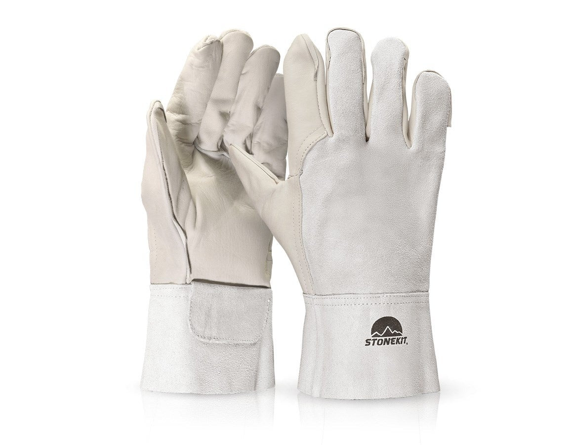 Primary image Leather welder’s gloves, short 10