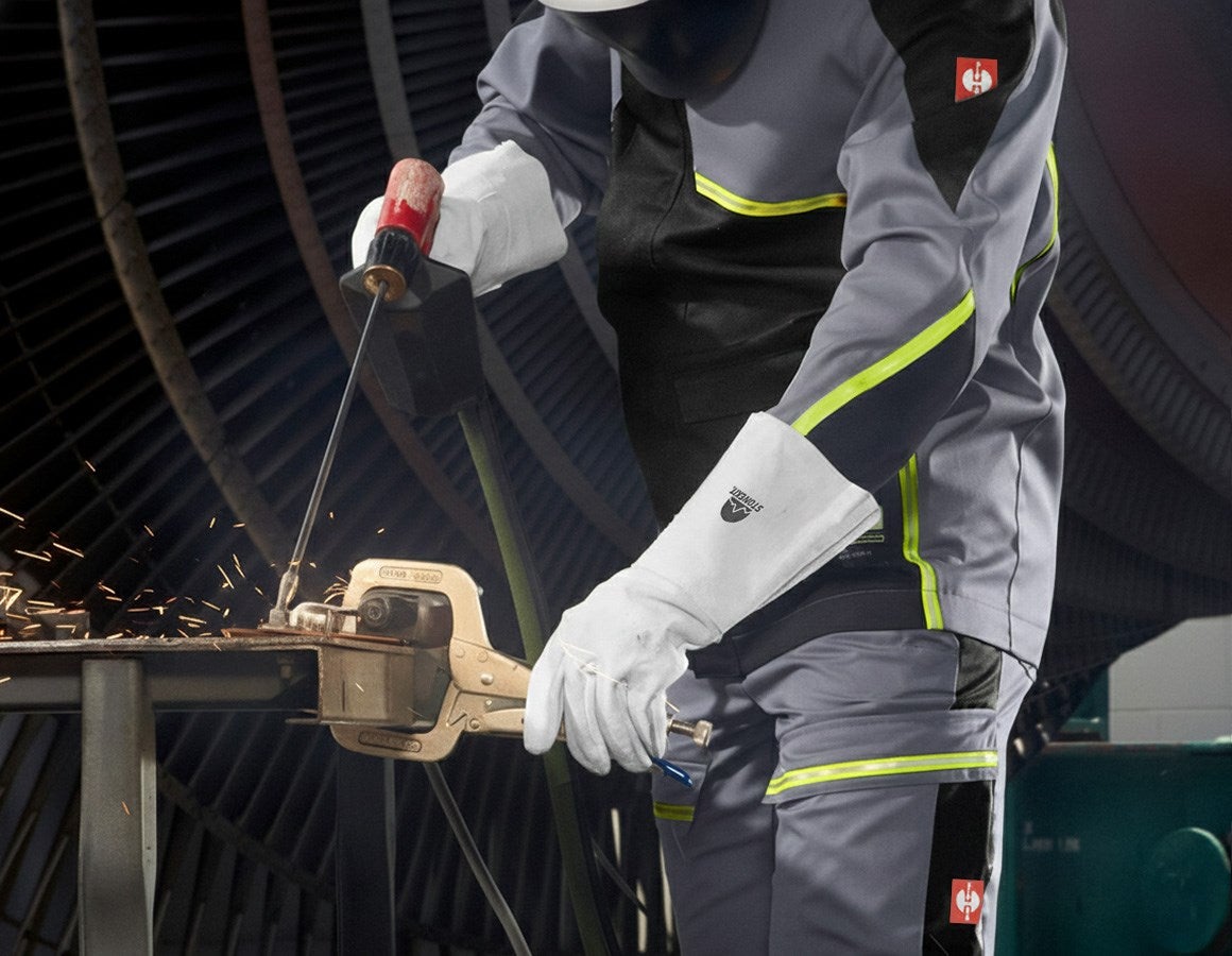 Main action image Leather welder's gloves, long 10