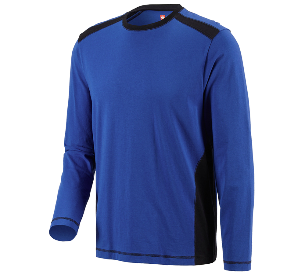 Primary image Longsleeve cotton e.s.active royalblue/black
