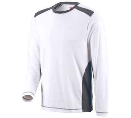 Primary image Longsleeve cotton e.s.active white/anthracite