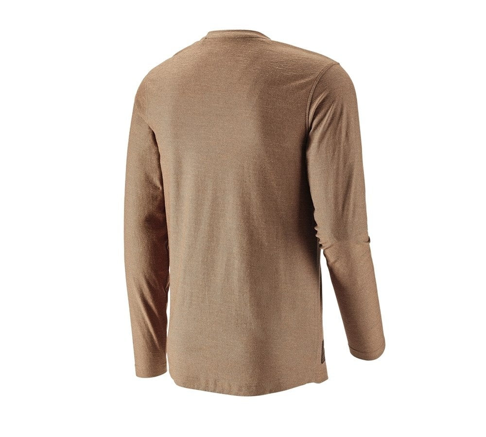 Secondary image Long sleeve e.s.vintage sepia melange