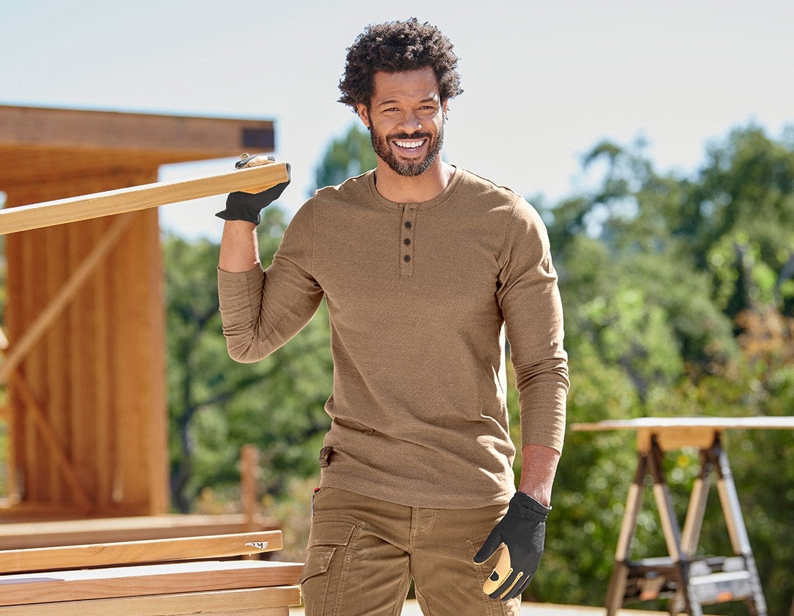 Main action image Long sleeve e.s.vintage sepia melange