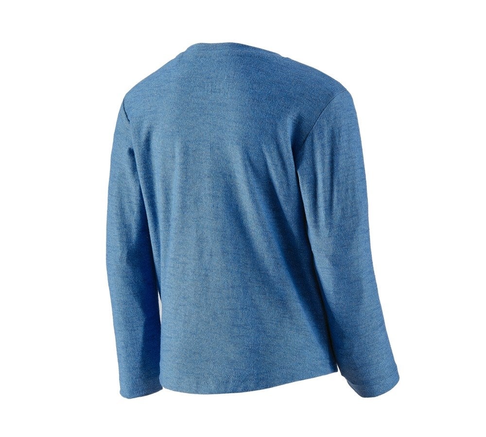 Secondary image Longsleeve e.s.vintage, children's arcticblue melange