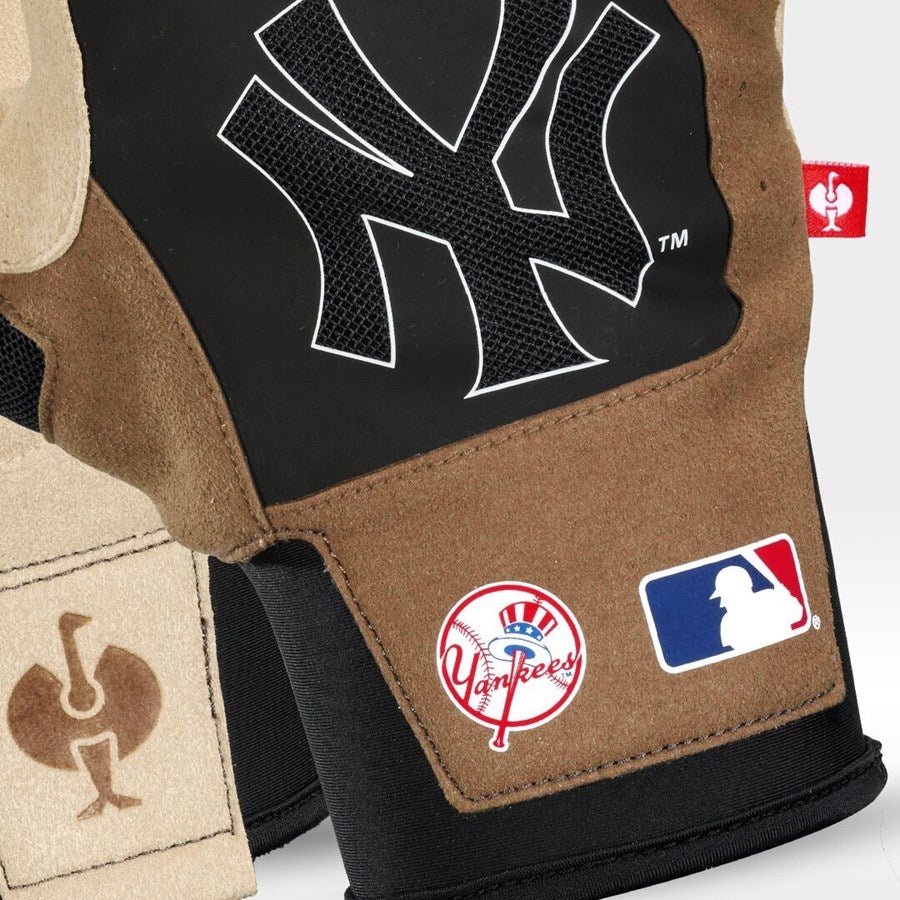 Detailed image MLB™ Mechanic's gloves NY brown/black