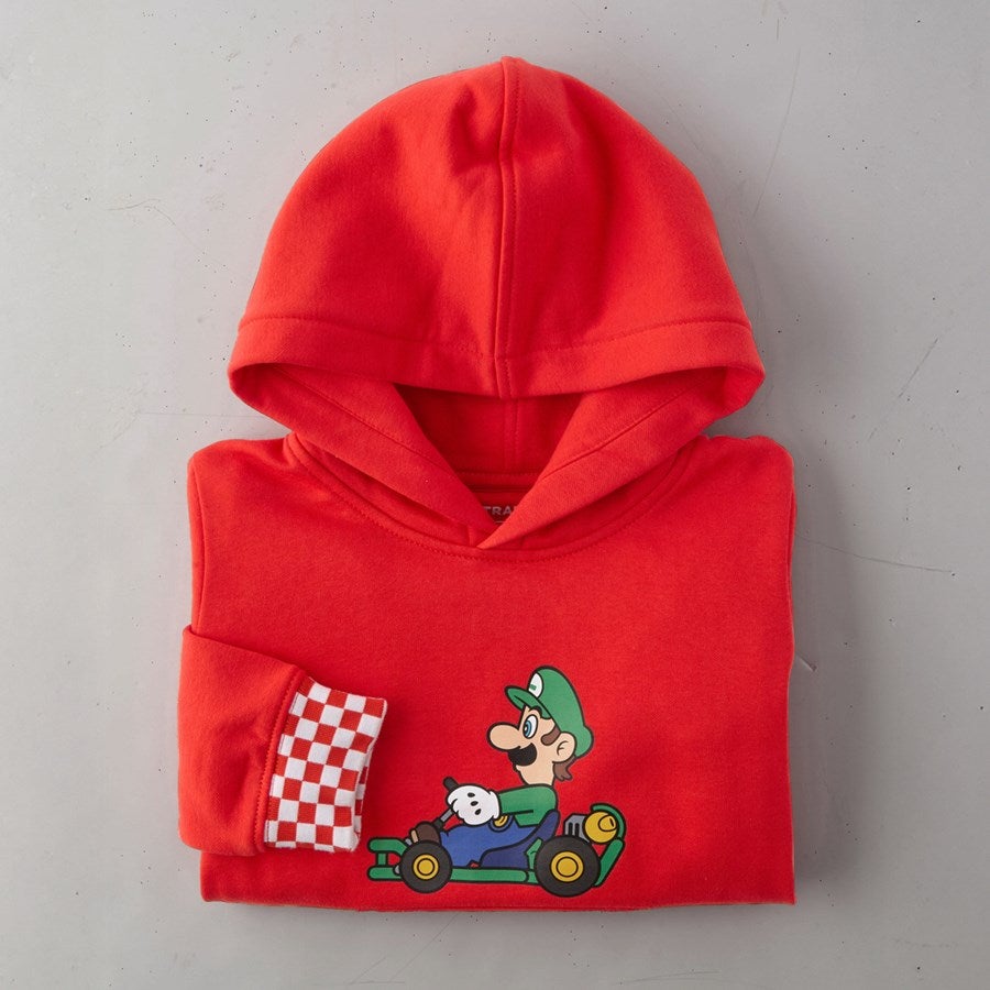 Detailed image Mario Kart Hoody, children's straussred