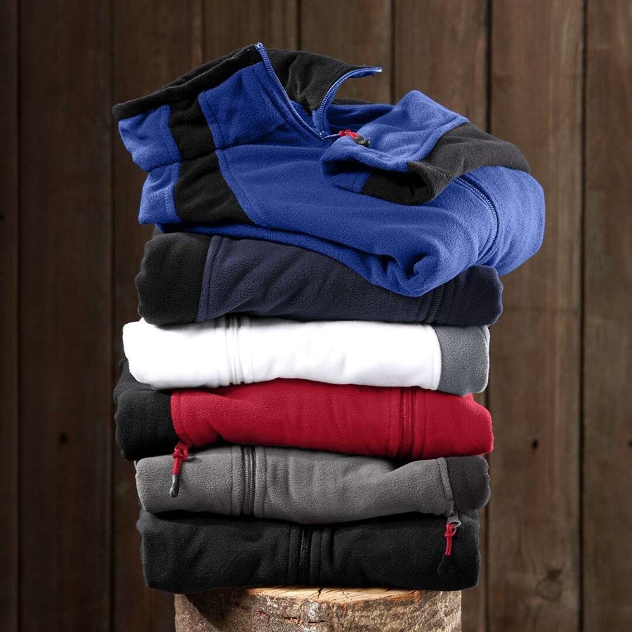 Detailed image Microfleece jacket dryplexx® micro white/grey