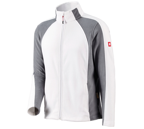 Primary image Microfleece jacket dryplexx® micro white/grey