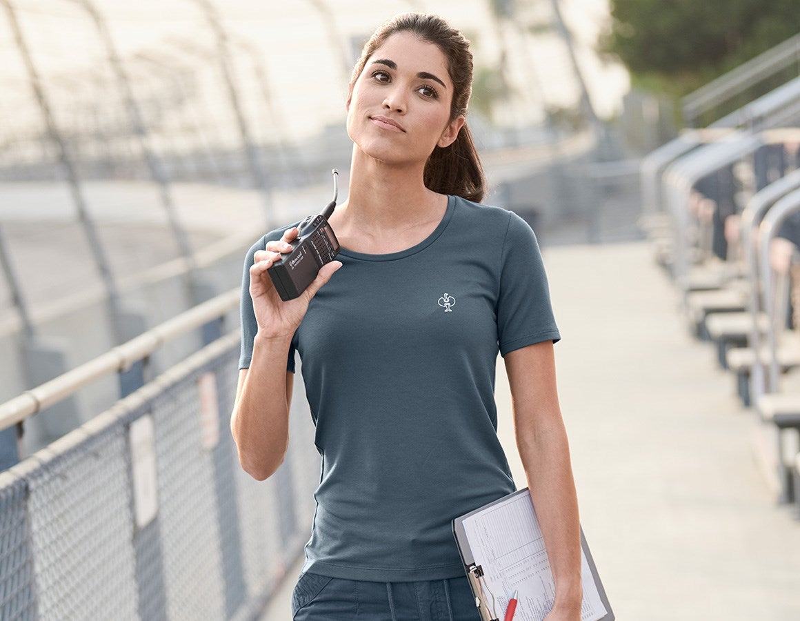 Main action image Modal-shirt e.s. ventura vintage, ladies' ironblue