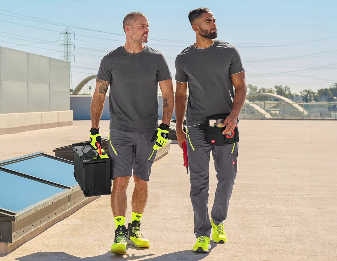 Additional image 1 Multipocket shorts e.s.ambition anthracite/high-vis yellow