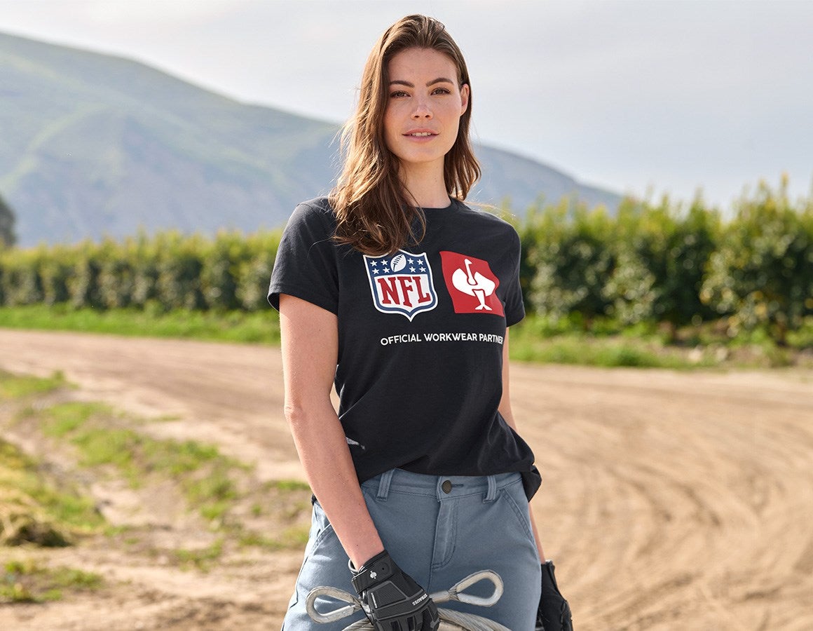 Main action image NFL T-Shirt cotton, ladies black