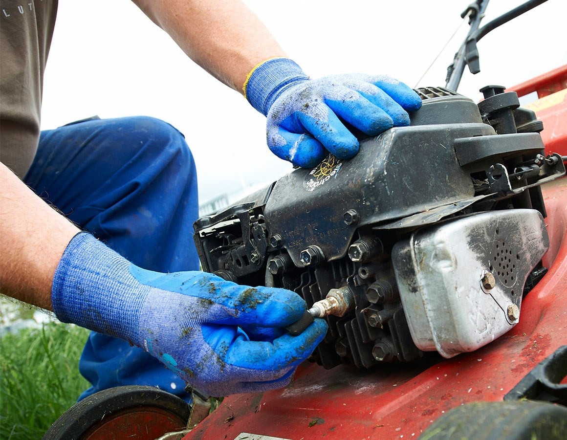 Additional image 1 Nitrile foam gloves evertouch allseasons blue/lightblue-melange