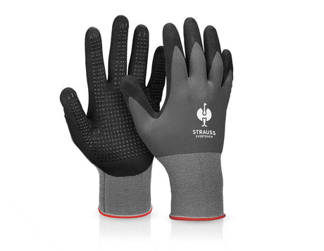 Primary image Nitrile foam gloves evertouch micro plus black/grey