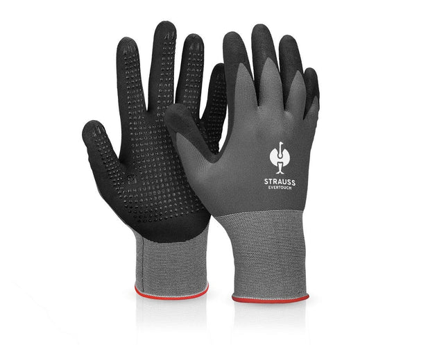 Primary image Nitrile foam gloves evertouch micro plus black/grey